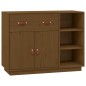 vidaXL Sideboard Honigbraun 98,5x40x75 cm Massivholz Kiefer vidaXL Sideboard Honigbraun 98,5x40x75 cm Massivholz Kiefer