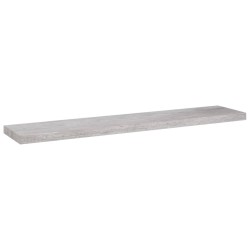 vidaXL Schweberegal Betongrau 120x23,5x3,8 cm MDF
