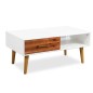vidaXL Couchtisch Akazienholz Massiv 90 x 50 x 40 cm vidaXL Couchtisch Akazienholz Massiv 90 x 50 x 40 cm