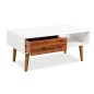 vidaXL Couchtisch Akazienholz Massiv 90 x 50 x 40 cm vidaXL Couchtisch Akazienholz Massiv 90 x 50 x 40 cm