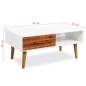 vidaXL Couchtisch Akazienholz Massiv 90 x 50 x 40 cm vidaXL Couchtisch Akazienholz Massiv 90 x 50 x 40 cm