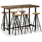 vidaXL 7-tlg. Bar-Set Altholz Massiv vidaXL 7-tlg. Bar-Set Altholz Massiv