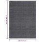 vidaXL Teppich Waschbar Flauschig Kurzflor 120x170 Rutschfest Anthrazi vidaXL Teppich Waschbar Flauschig Kurzflor 120x170 Rutschfest Anthrazi
