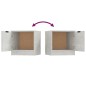 vidaXL Nachttisch Betongrau 40x39x40 cm vidaXL Nachttisch Betongrau 40x39x40 cm