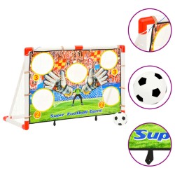 vidaXL Fußballtor-Set mit Torwand 120x51x77,5 cm  