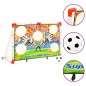 vidaXL Fußballtor-Set mit Torwand 120x51x77,5 cm vidaXL Fußballtor-Set mit Torwand 120x51x77,5 cm
