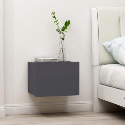 vidaXL Nachttisch Grau 40x30x30 cm Holzwerkstoff