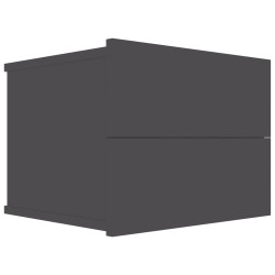 vidaXL Nachttisch Grau 40x30x30 cm Holzwerkstoff