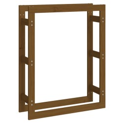 vidaXL Kaminholzregal Honigbraun 80x25x100 cm Massivholz Kiefer