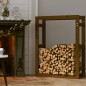 vidaXL Kaminholzregal Honigbraun 80x25x100 cm Massivholz Kiefer vidaXL Kaminholzregal Honigbraun 80x25x100 cm Massivholz Kiefer