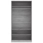 vidaXL Kleiderschrank Grau Sonoma 100x50x200 cm Holzwerkstoff vidaXL Kleiderschrank Grau Sonoma 100x50x200 cm Holzwerkstoff