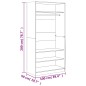 vidaXL Kleiderschrank Grau Sonoma 100x50x200 cm Holzwerkstoff vidaXL Kleiderschrank Grau Sonoma 100x50x200 cm Holzwerkstoff