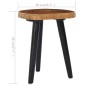vidaXL Couchtisch 40 x 45 cm Teak Massiv vidaXL Couchtisch 40 x 45 cm Teak Massiv