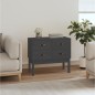 vidaXL Konsolenschrank Grau 90x40x78 cm Massivholz Kiefer vidaXL Konsolenschrank Grau 90x40x78 cm Massivholz Kiefer