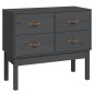 vidaXL Konsolenschrank Grau 90x40x78 cm Massivholz Kiefer vidaXL Konsolenschrank Grau 90x40x78 cm Massivholz Kiefer