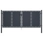 vidaXL Gartentor Stahl 300 x 125 cm Anthrazit vidaXL Gartentor Stahl 300 x 125 cm Anthrazit