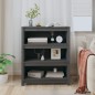 vidaXL Bücherregal Grau 80x35x97 cm Massivholz Kiefer vidaXL Bücherregal Grau 80x35x97 cm Massivholz Kiefer