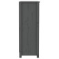 vidaXL Bücherregal Grau 80x35x97 cm Massivholz Kiefer vidaXL Bücherregal Grau 80x35x97 cm Massivholz Kiefer