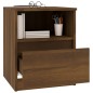 vidaXL Nachttisch Braun Eichen-Optik 40x40x50 cm Holzwerkstoff vidaXL Nachttisch Braun Eichen-Optik 40x40x50 cm Holzwerkstoff