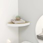 vidaXL Eck-Schweberegal Eichen-Optik und Weiß 25x25x3,8 cm MDF vidaXL Eck-Schweberegal Eichen-Optik und Weiß 25x25x3,8 cm MDF