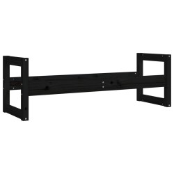 vidaXL Reifenregal Schwarz 120x40x40 cm Massivholz Kiefer