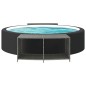 vidaXL Outdoor-Rgale 2 Stk. Grau Poly Rattan vidaXL Outdoor-Rgale 2 Stk. Grau Poly Rattan