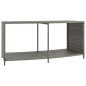 vidaXL Outdoor-Rgale 2 Stk. Grau Poly Rattan vidaXL Outdoor-Rgale 2 Stk. Grau Poly Rattan