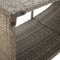 vidaXL Outdoor-Rgale 2 Stk. Grau Poly Rattan vidaXL Outdoor-Rgale 2 Stk. Grau Poly Rattan