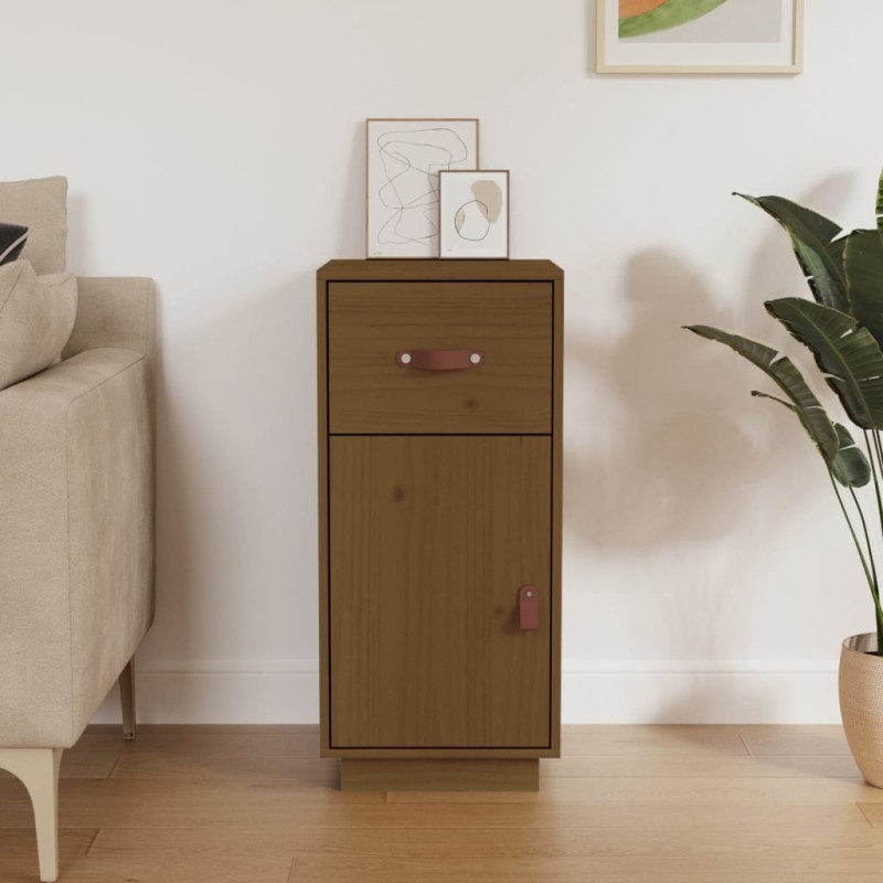 vidaXL Sideboard Honigbraun 34x40x75 cm Massivholz Kiefer vidaXL Sideboard Honigbraun 34x40x75 cm Massivholz Kiefer