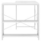 vidaXL Computertisch Weiß 110x72x70 cm Holzwerkstoff vidaXL Computertisch Weiß 110x72x70 cm Holzwerkstoff