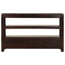 vidaXL TV-Schrank Akazienholz Massiv 90x30x55 cm Dunkelbraun