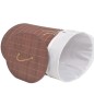 vidaXL Bambus-Wäschekorb Oval Braun vidaXL Bambus-Wäschekorb Oval Braun
