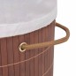 vidaXL Bambus-Wäschekorb Oval Braun vidaXL Bambus-Wäschekorb Oval Braun