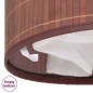 vidaXL Bambus-Wäschekorb Oval Braun vidaXL Bambus-Wäschekorb Oval Braun
