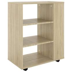 vidaXL Rollschrank Sonoma-Eiche 60x35x75 cm Holzwerkstoff