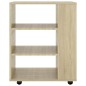 vidaXL Rollschrank Sonoma-Eiche 60x35x75 cm Holzwerkstoff vidaXL Rollschrank Sonoma-Eiche 60x35x75 cm Holzwerkstoff