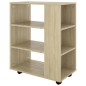 vidaXL Rollschrank Sonoma-Eiche 60x35x75 cm Holzwerkstoff vidaXL Rollschrank Sonoma-Eiche 60x35x75 cm Holzwerkstoff
