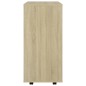 vidaXL Rollschrank Sonoma-Eiche 60x35x75 cm Holzwerkstoff vidaXL Rollschrank Sonoma-Eiche 60x35x75 cm Holzwerkstoff