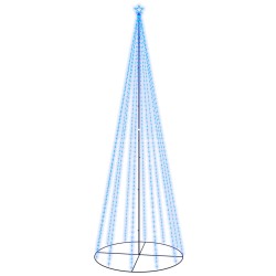 vidaXL LED-Weihnachtsbaum Kegelform Blau 732 LEDs 160x500 cm