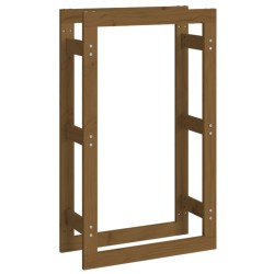 vidaXL Kaminholzregal Honigbraun 60x25x100 cm Massivholz Kiefer