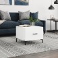 vidaXL Couchtisch Weiß 50x50x40 cm Holzwerkstoff vidaXL Couchtisch Weiß 50x50x40 cm Holzwerkstoff
