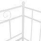 vidaXL Schlafsofa Bettgestell Weiß Metall 90x200 cm vidaXL Schlafsofa Bettgestell Weiß Metall 90x200 cm