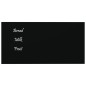 vidaXL Magnettafel Wandmontage Schwarz 40x20 cm Hartglas vidaXL Magnettafel Wandmontage Schwarz 40x20 cm Hartglas