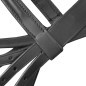 Leder Trense Trensenzaum mit Zügeln und Gebiß schwarz Pony Leder Trense Trensenzaum mit Zügeln und Gebiß schwarz Pony