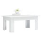 vidaXL Couchtisch Hochglanz-Weiß 100x60x42 cm Holzwerkstoff vidaXL Couchtisch Hochglanz-Weiß 100x60x42 cm Holzwerkstoff