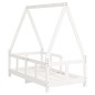 vidaXL Kinderbett Weiß 70x140 cm Massivholz Kiefer vidaXL Kinderbett Weiß 70x140 cm Massivholz Kiefer