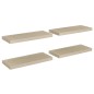 vidaXL Schwebende Wandregale 4 Stk. Eichefarben 60x23,5x3,8cm MDF vidaXL Schwebende Wandregale 4 Stk. Eichefarben 60x23,5x3,8cm MDF