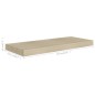 vidaXL Schwebende Wandregale 4 Stk. Eichefarben 60x23,5x3,8cm MDF vidaXL Schwebende Wandregale 4 Stk. Eichefarben 60x23,5x3,8cm MDF