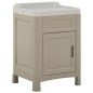 vidaXL Waschküchen-Schrank 60x51x89 cm Sandfarben   