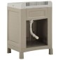 vidaXL Waschküchen-Schrank 60x51x89 cm Sandfarben   